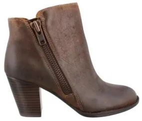 SOFFT Women's Wera •Brown Distressed Leather• Mid Heel Ankle Boots