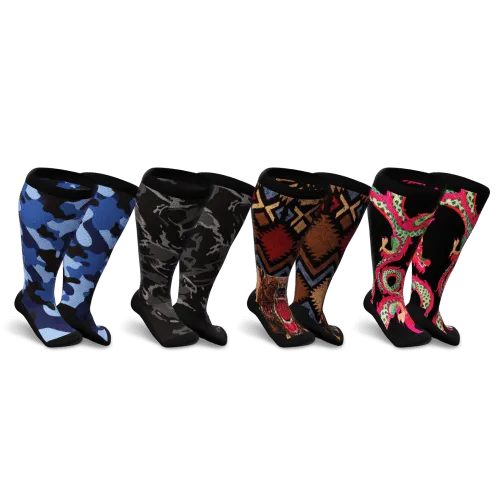 Wilderness Warrior Non-Binding Diabetic Socks 4-Pack